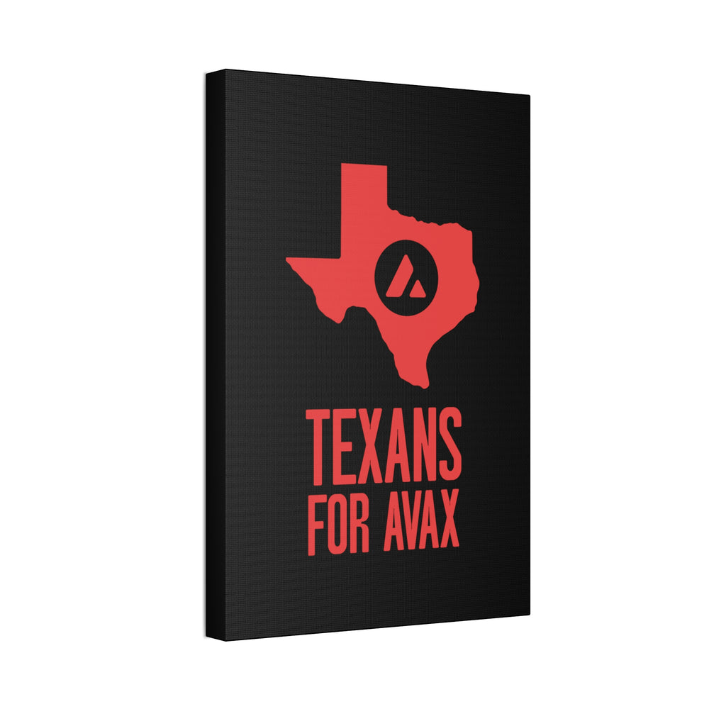 Texans for Avax | Wall Canvas