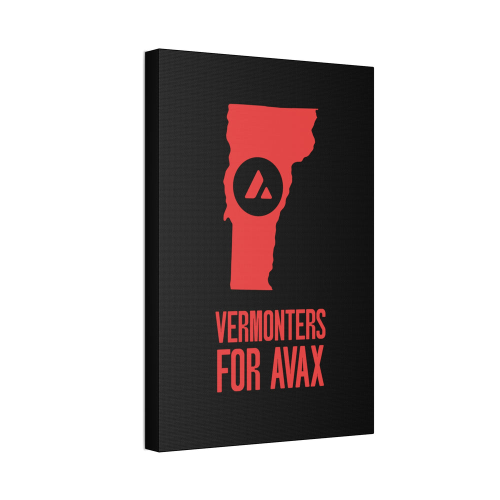 Vermonters for Avax | Wall Canvas