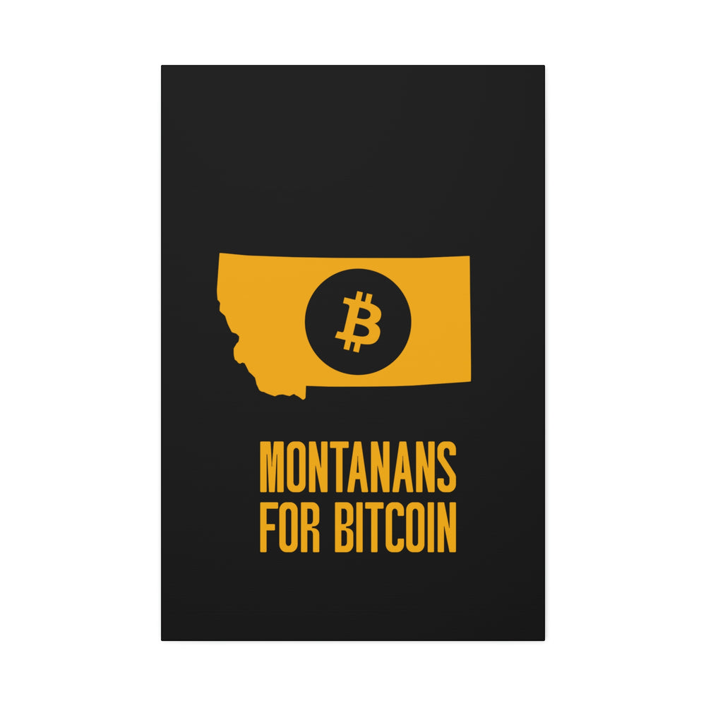 Montanans for Bitcoin | Wall Canvas