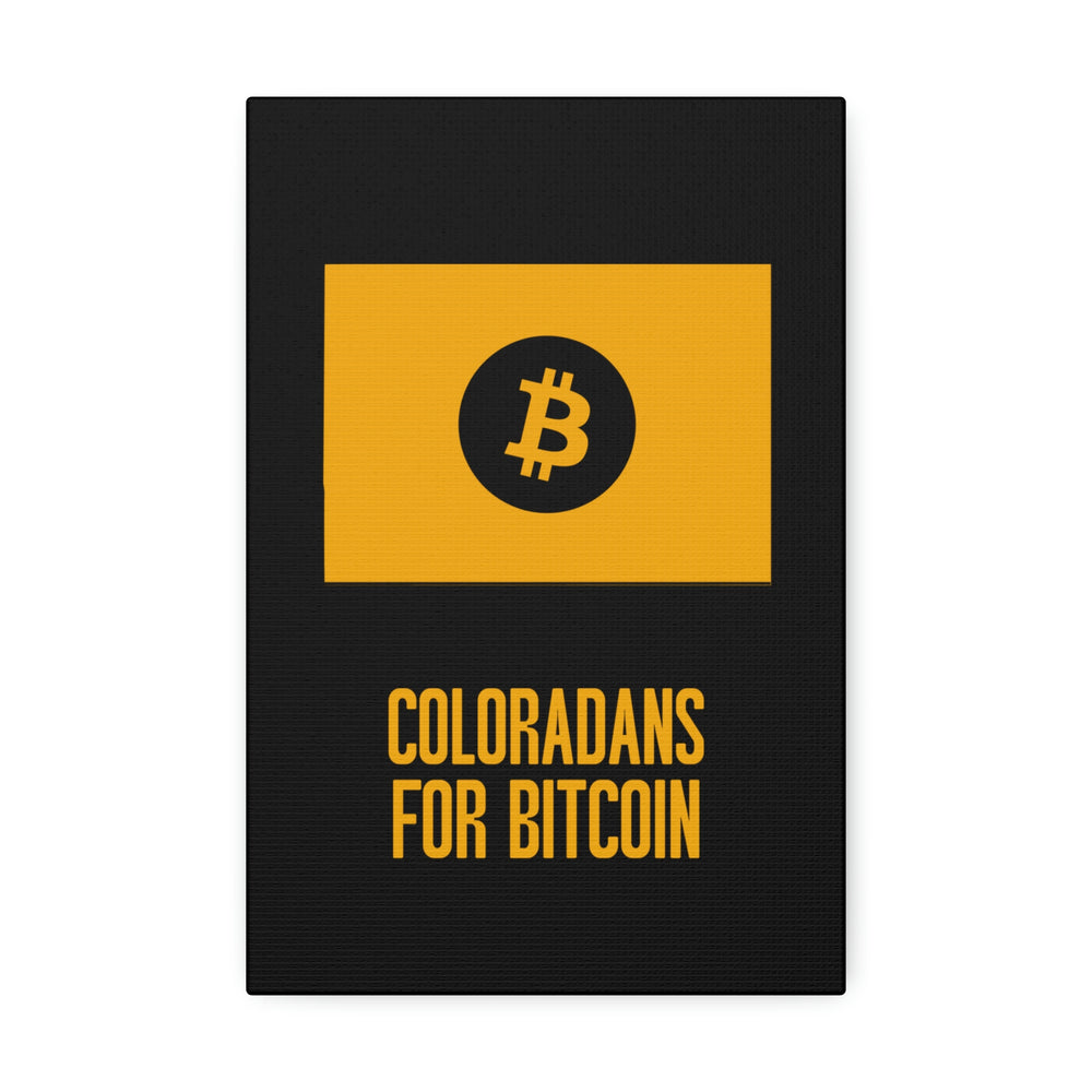 Coloradans for Bitcoin | Wall Canvas