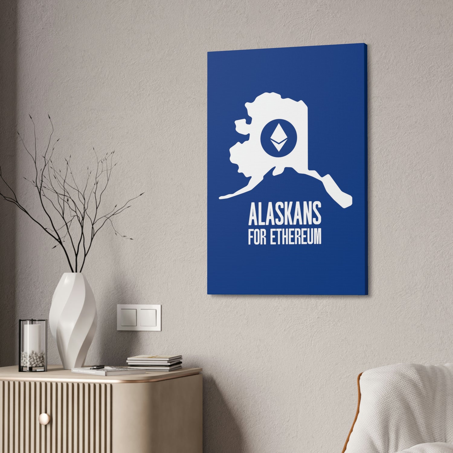 Alaskans for Ethereum | Wall Canvas