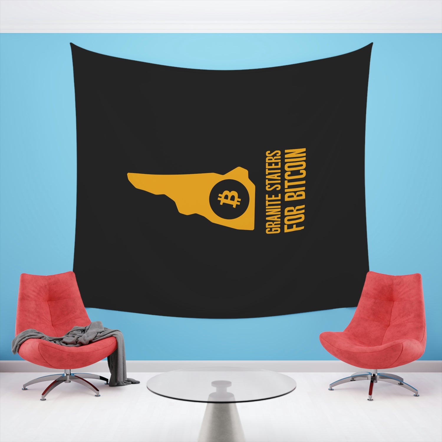 Granite Staters for Bitcoin | Wall Tapestry