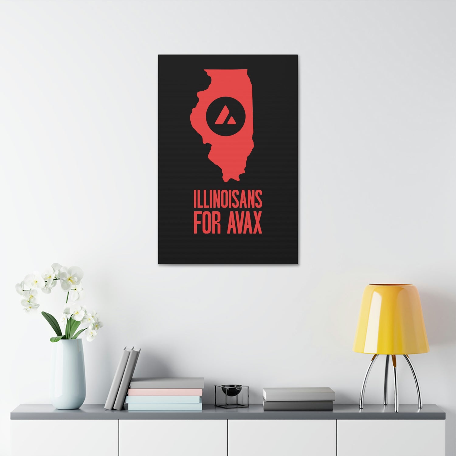 Illinoisans for Avax | Wall Canvas