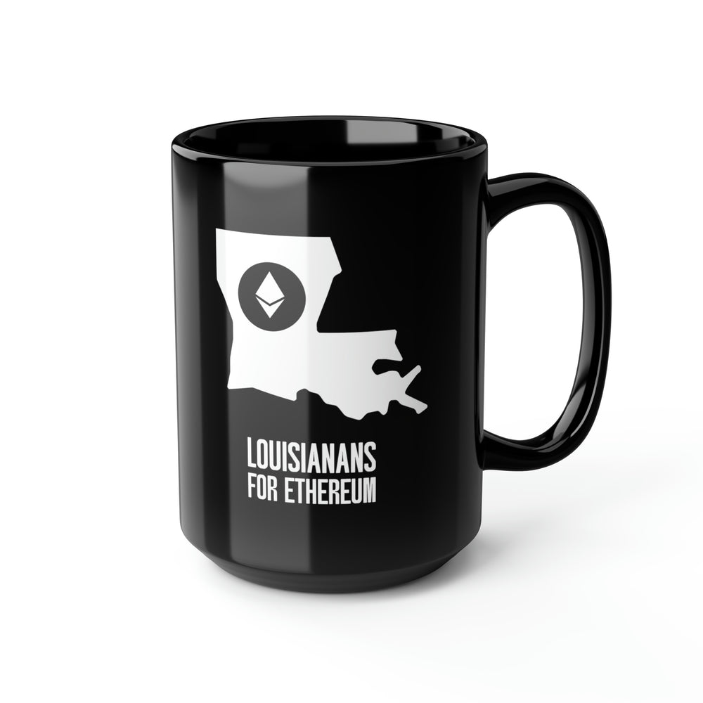 Louisianans for Ethereum | Black Mug