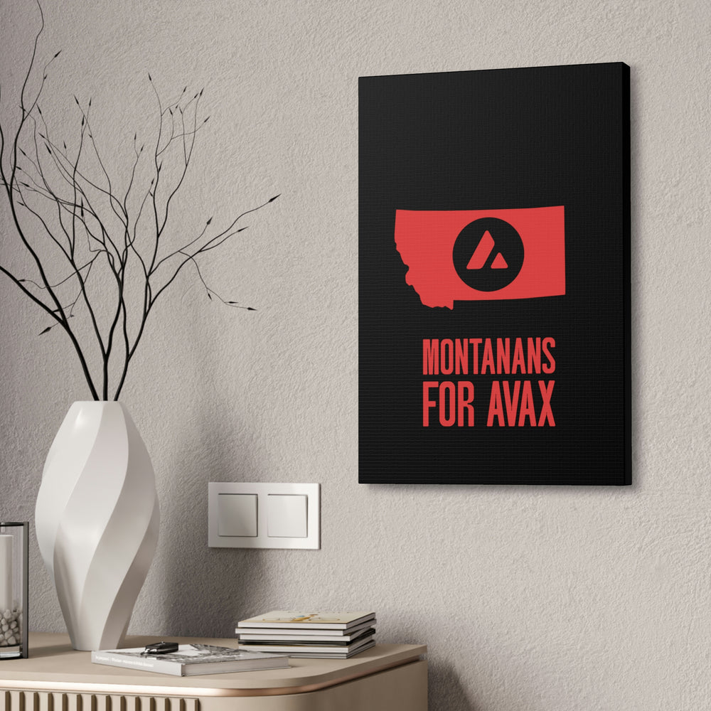 Montanans for Avax | Wall Canvas