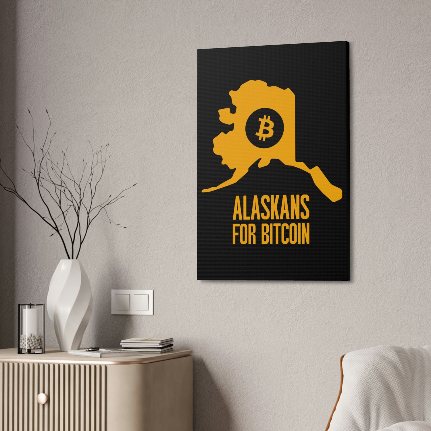 Alaskans for Bitcoin | Wall Canvas