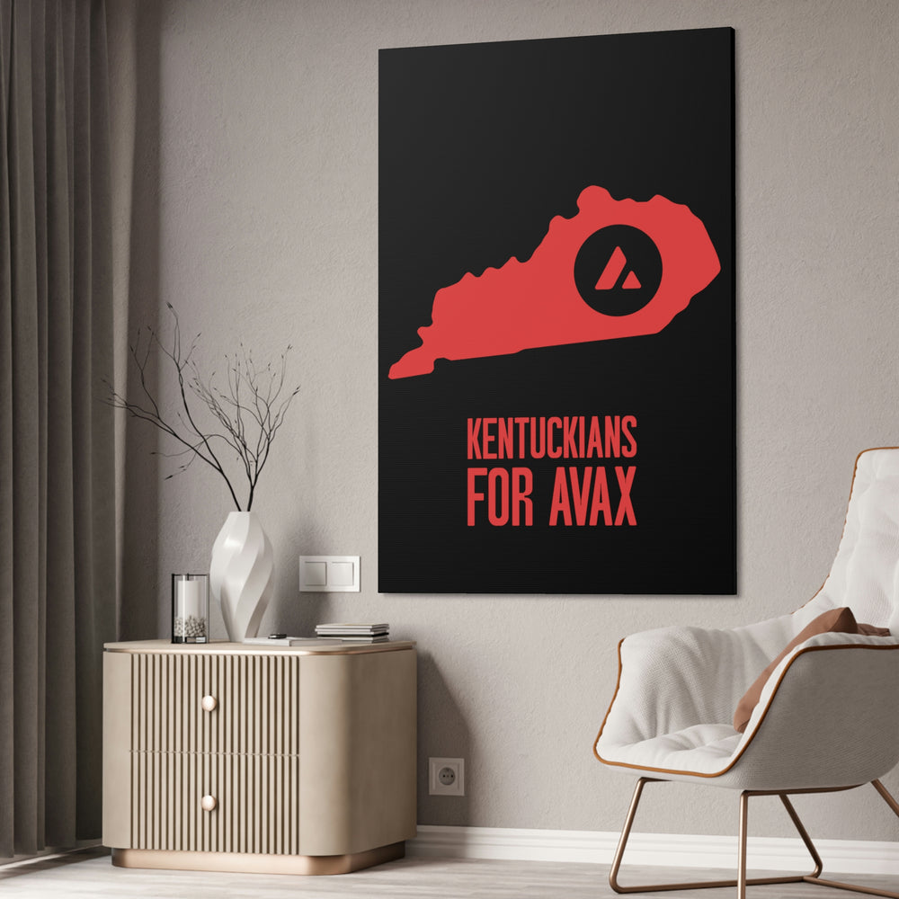 Kentuckians for Avax | Wall Canvas