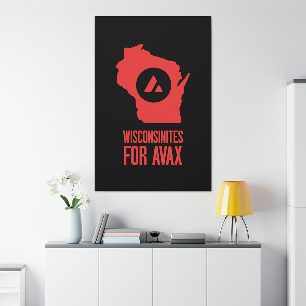 Wisconsinites for Avax | Wall Canvas