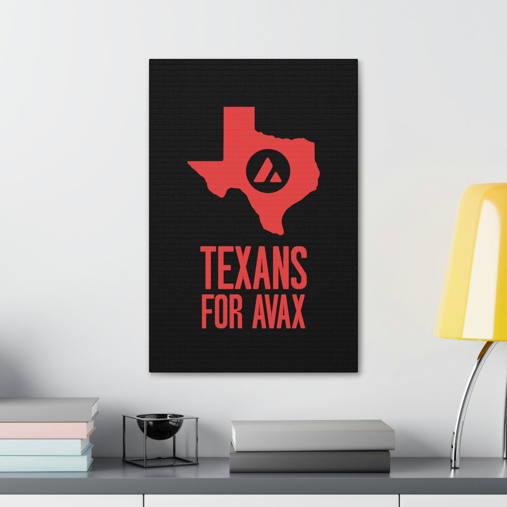 Texans for Avax | Wall Canvas