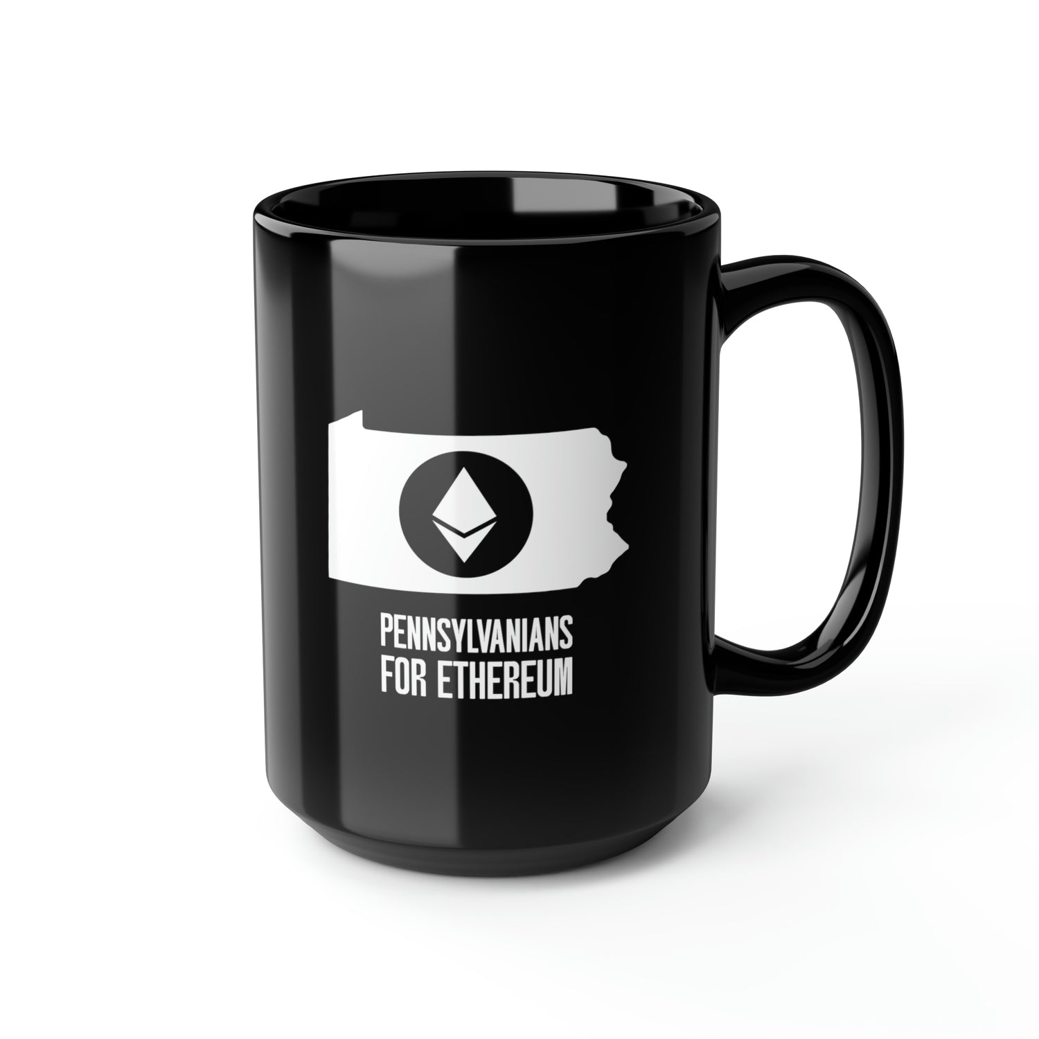 Pennsylvanians for Ethereum | Black Mug