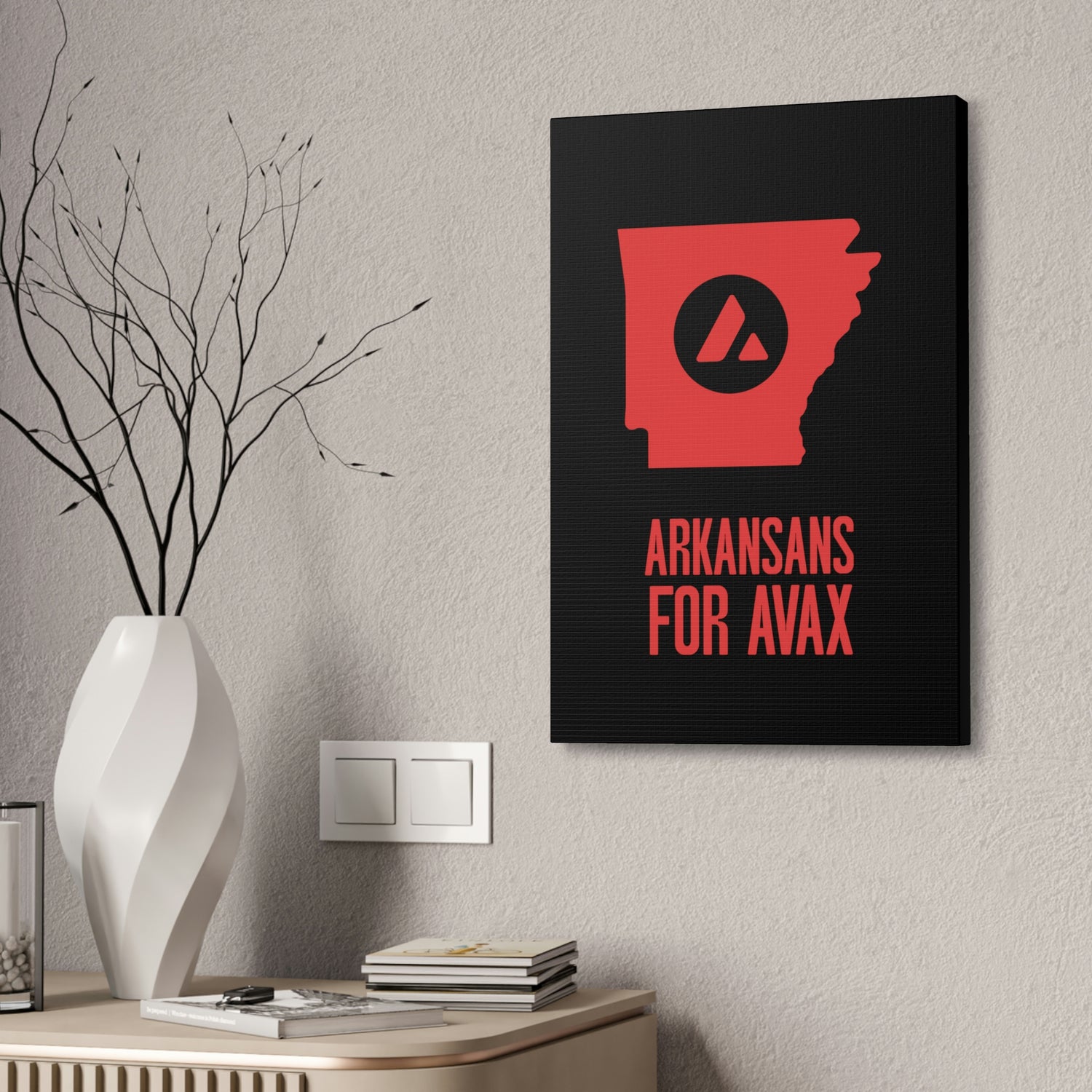 Arkansans for Avax | Wall Canvas