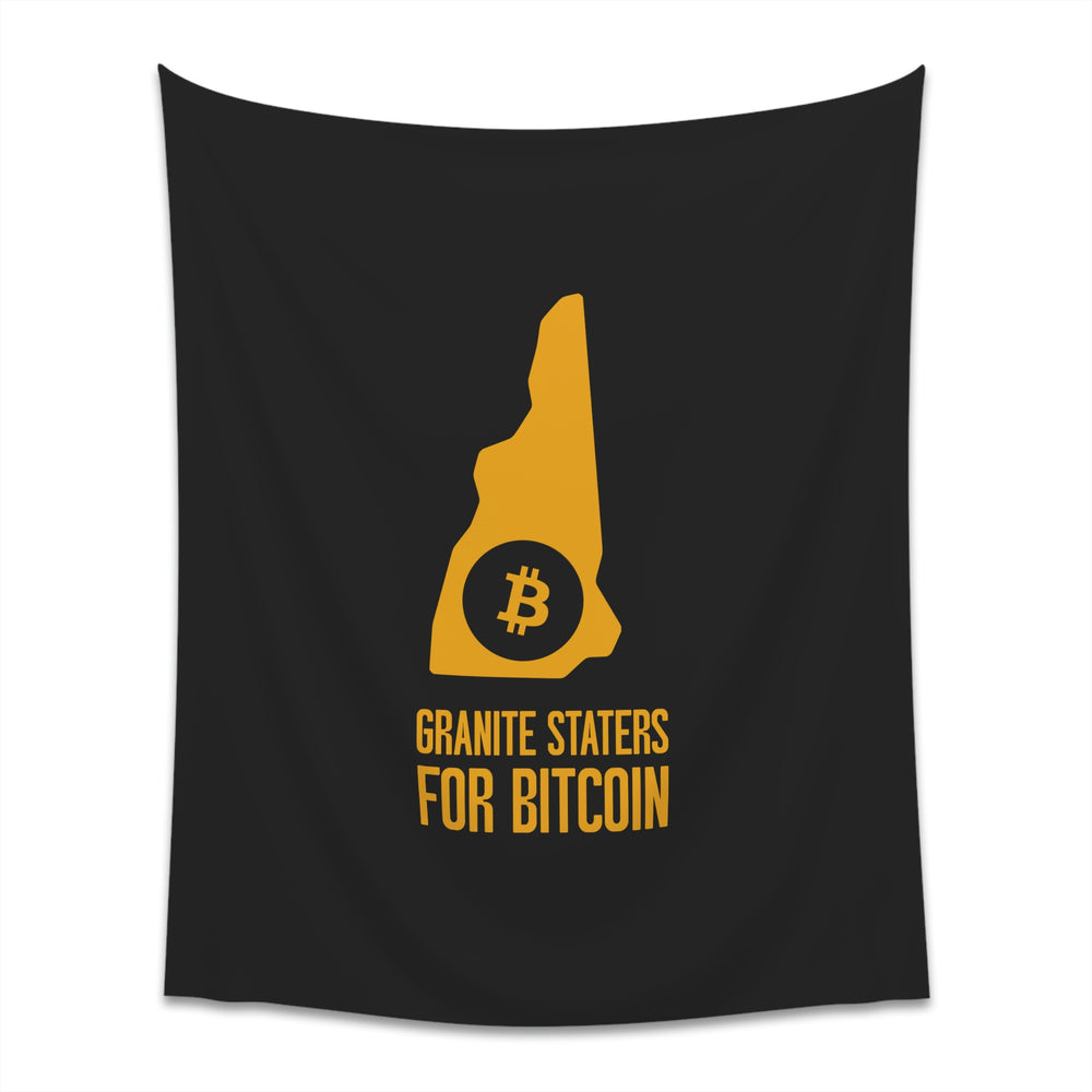 Granite Staters for Bitcoin | Wall Tapestry