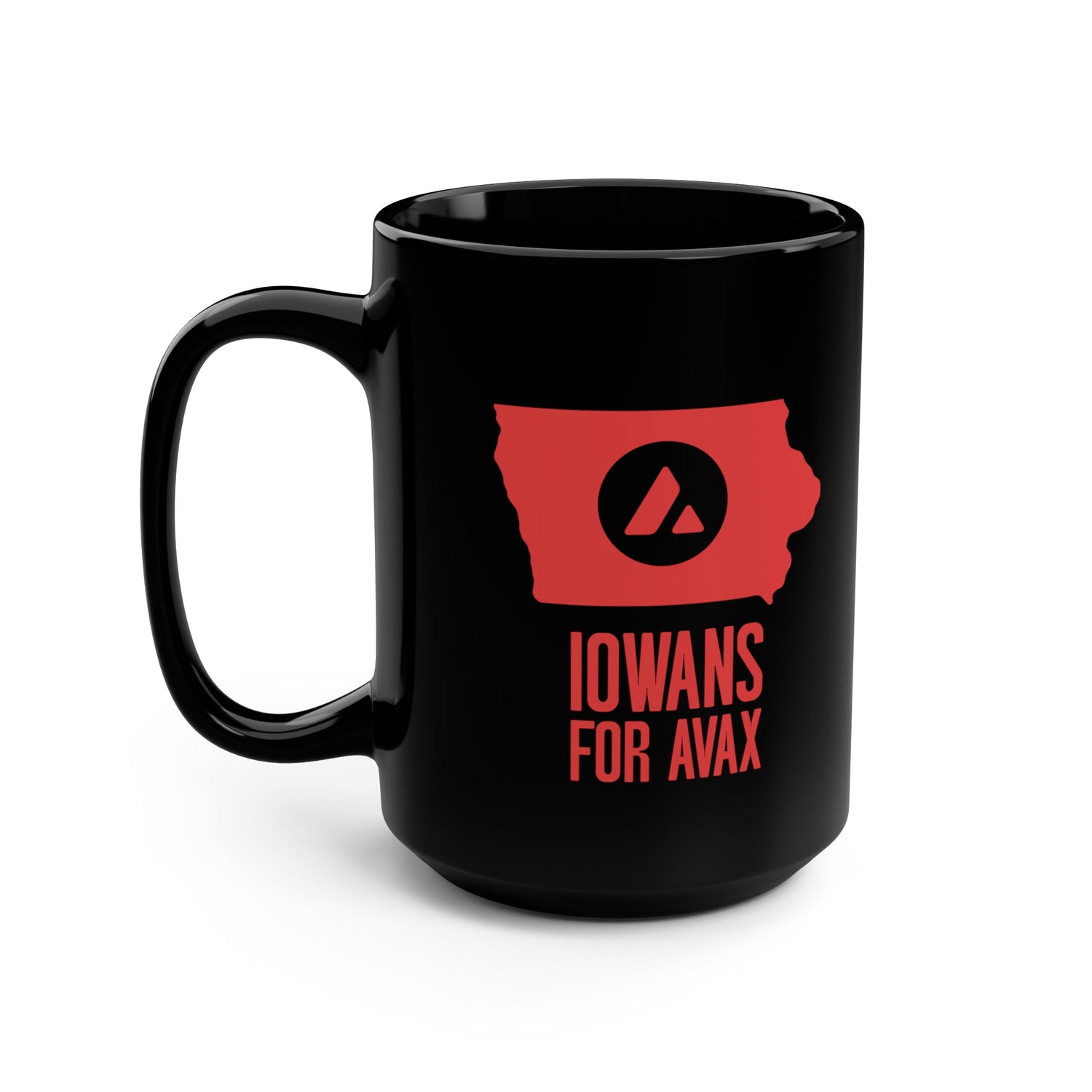 Iowans for Avax | Black Mug