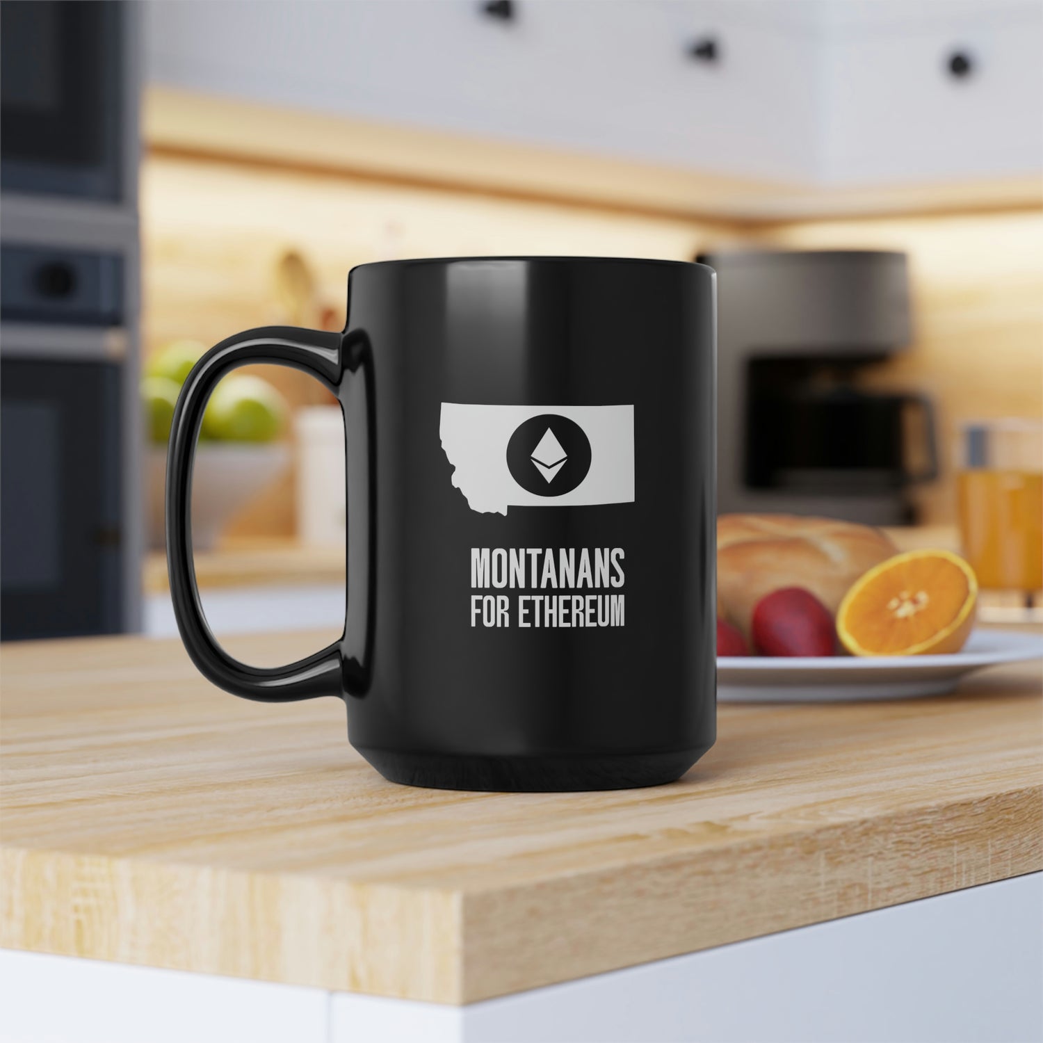 Montanans for Ethereum | Black Mug