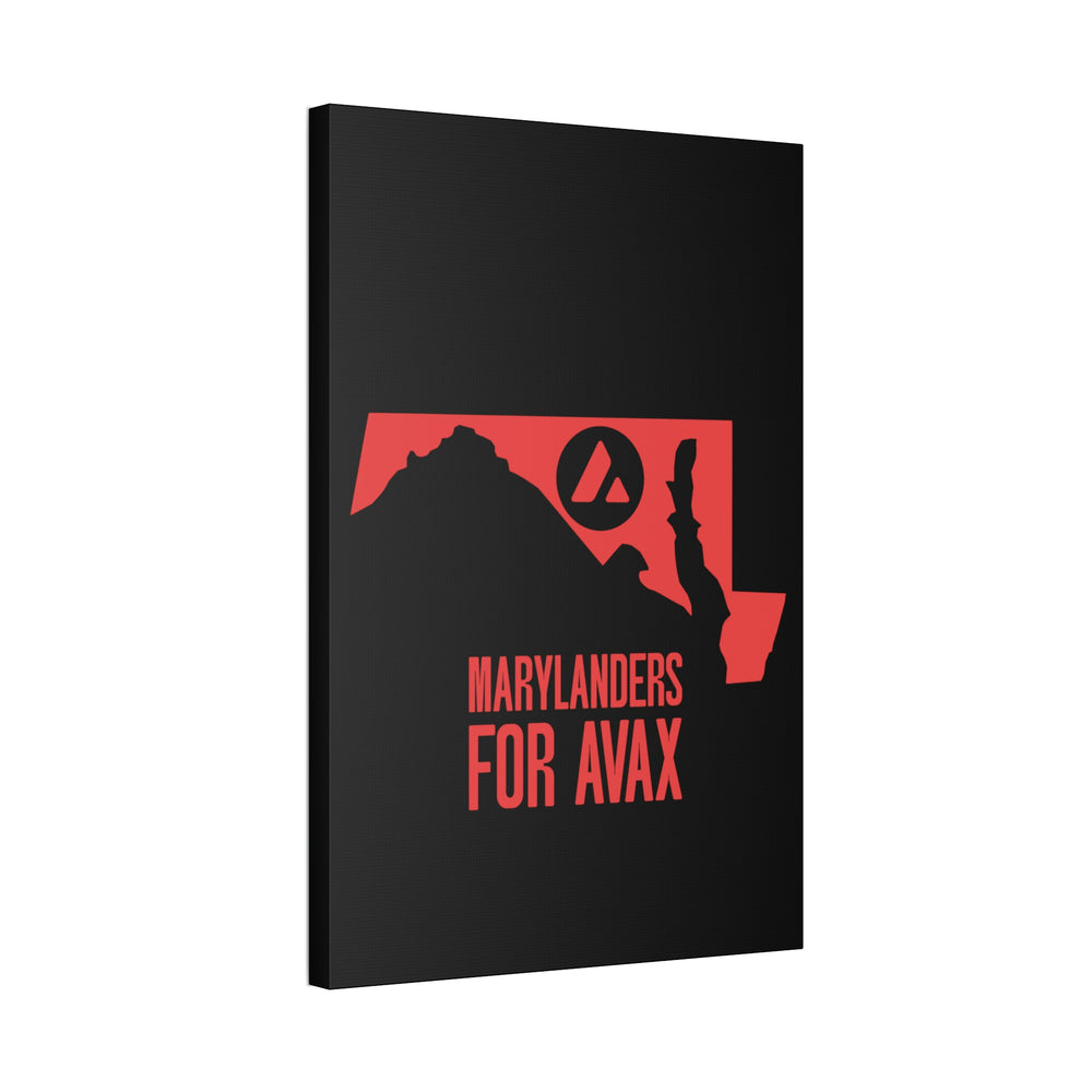 Marylanders for Avax | Wall Canvas