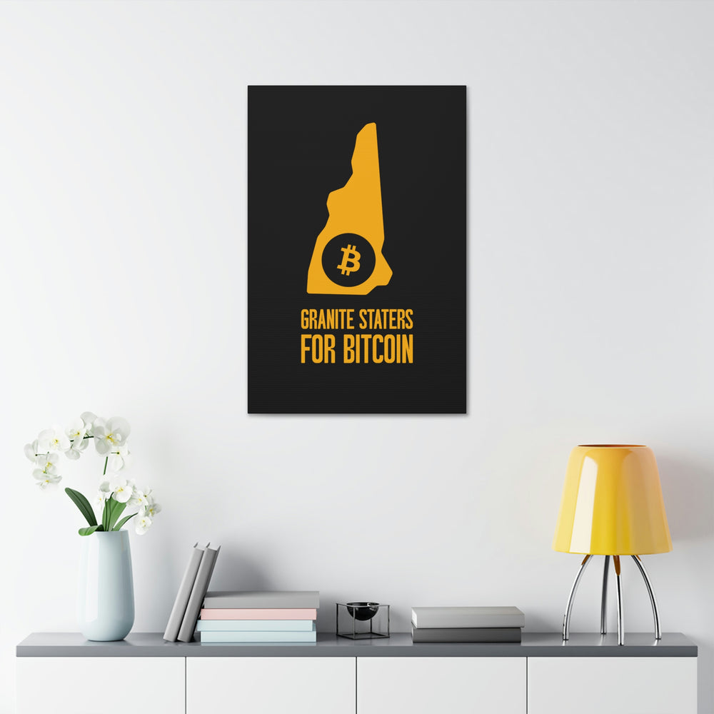 Granite Staters for Bitcoin | Wall Canvas