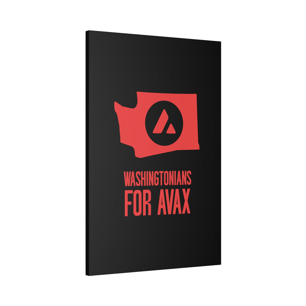 Washingtonians State for Avax | Wall Canvas