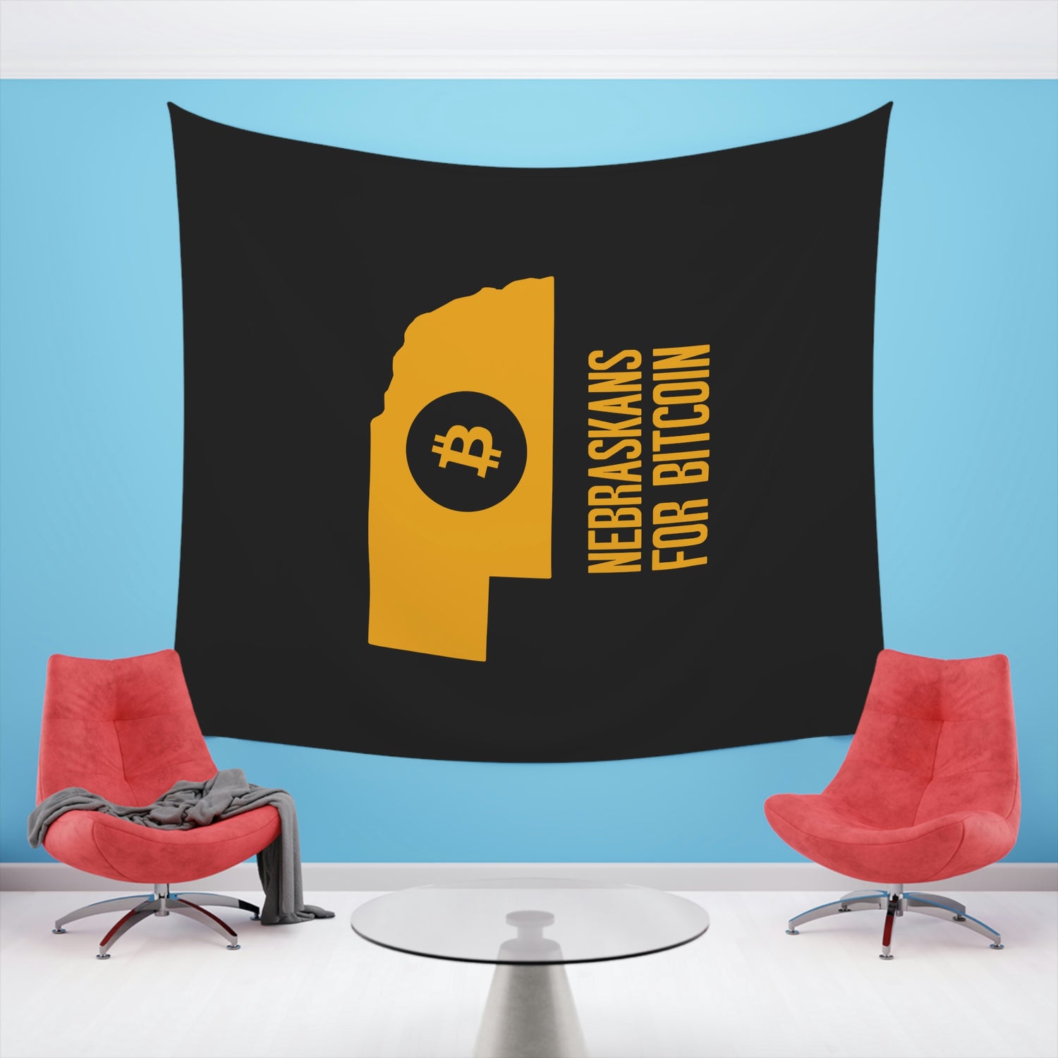 Nebraskans for Bitcoin | Wall Tapestry