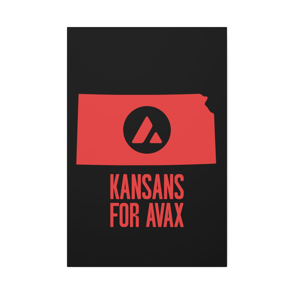 Kansans for Avax | Wall Canvas