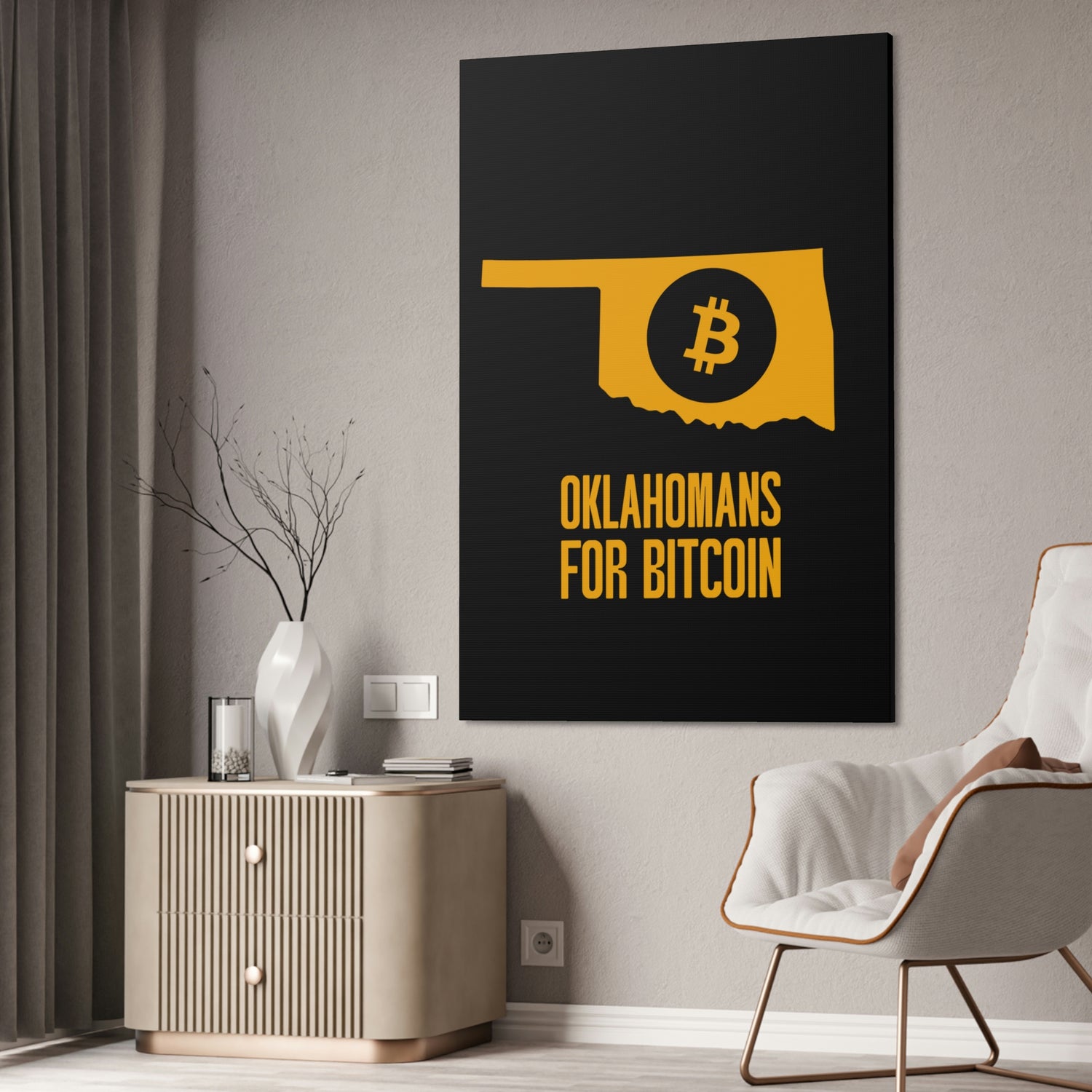 Oklahomans for Bitcoin | Wall Canvas