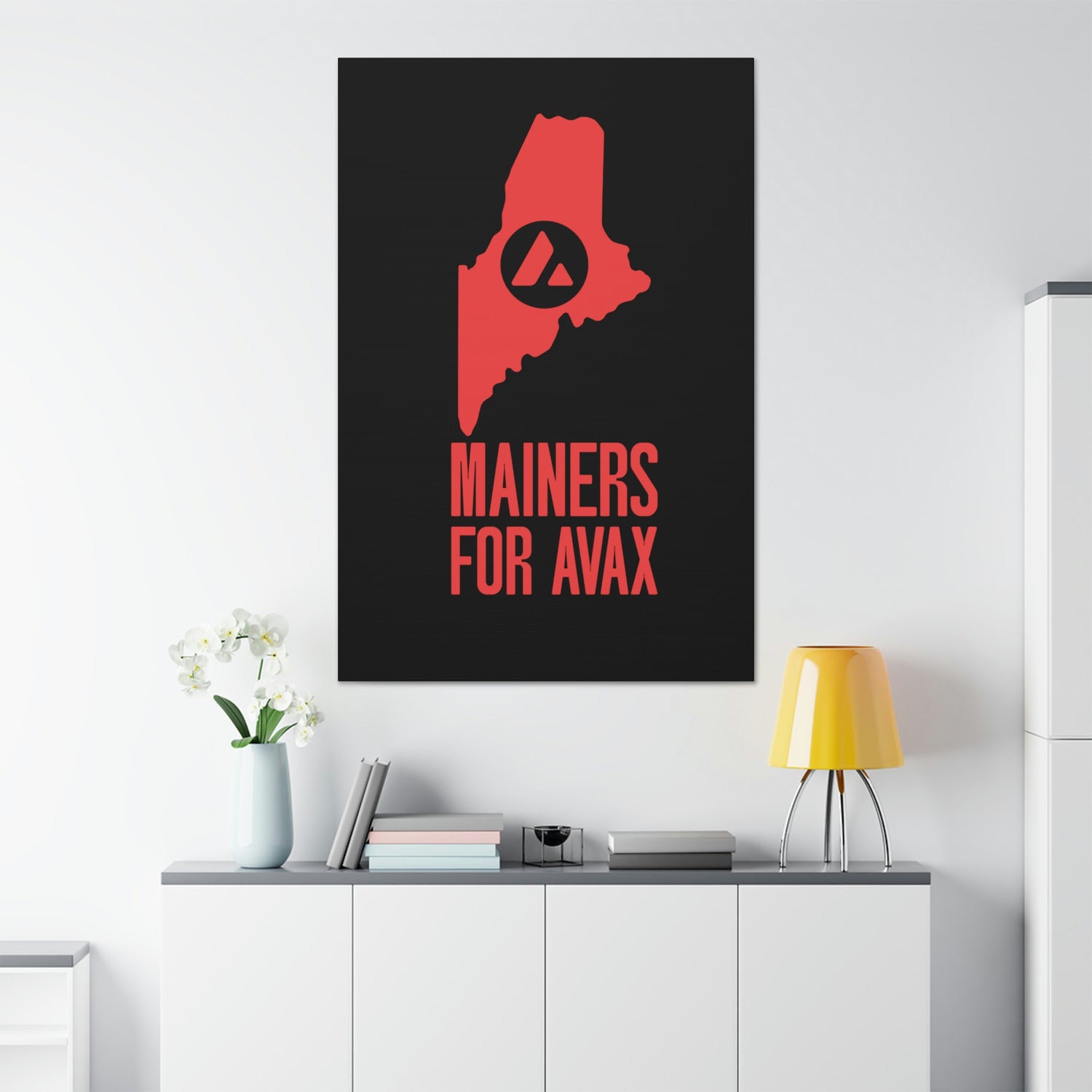 Mainers for Avax | Wall Canvas