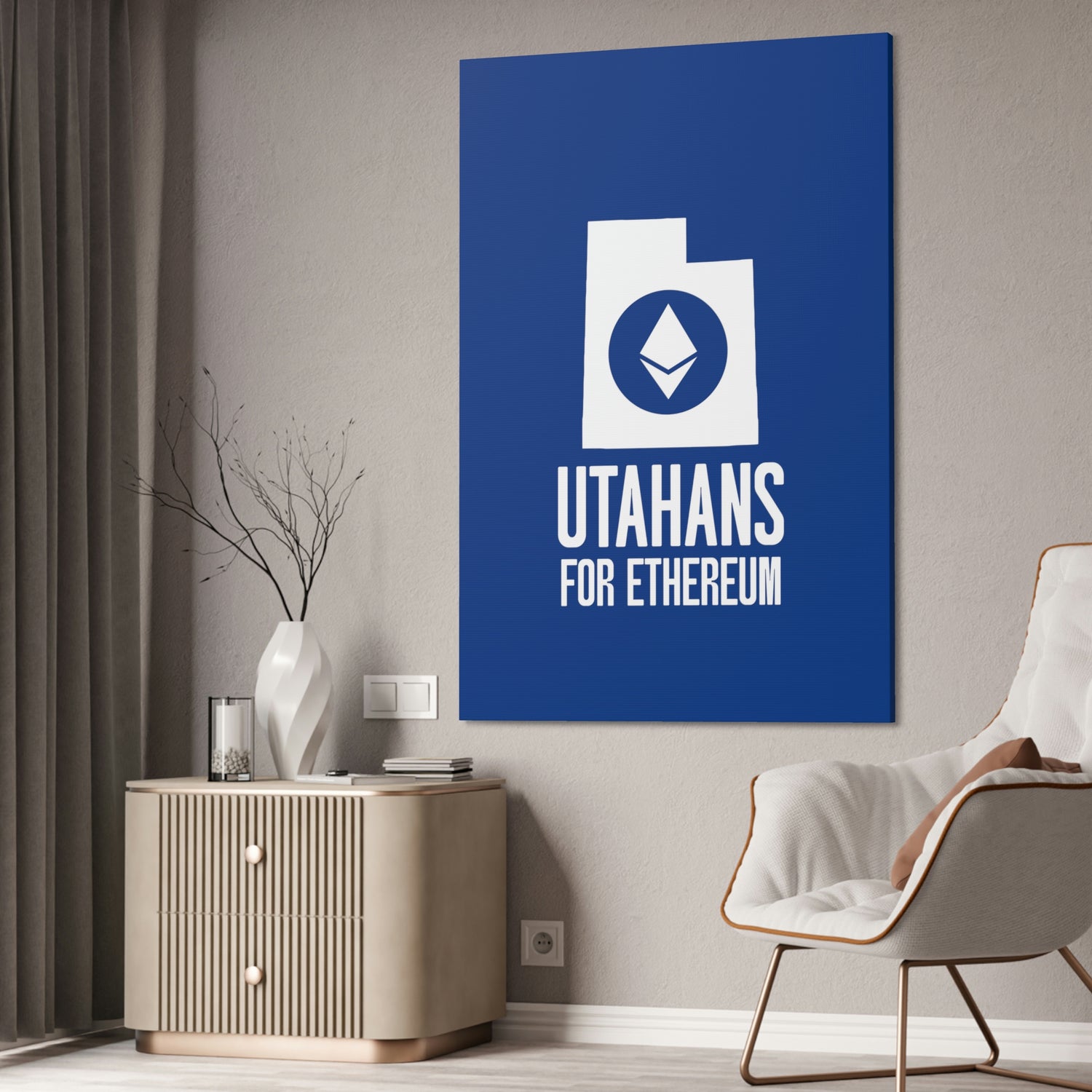 Utahans for Ethereum | Wall Canvas