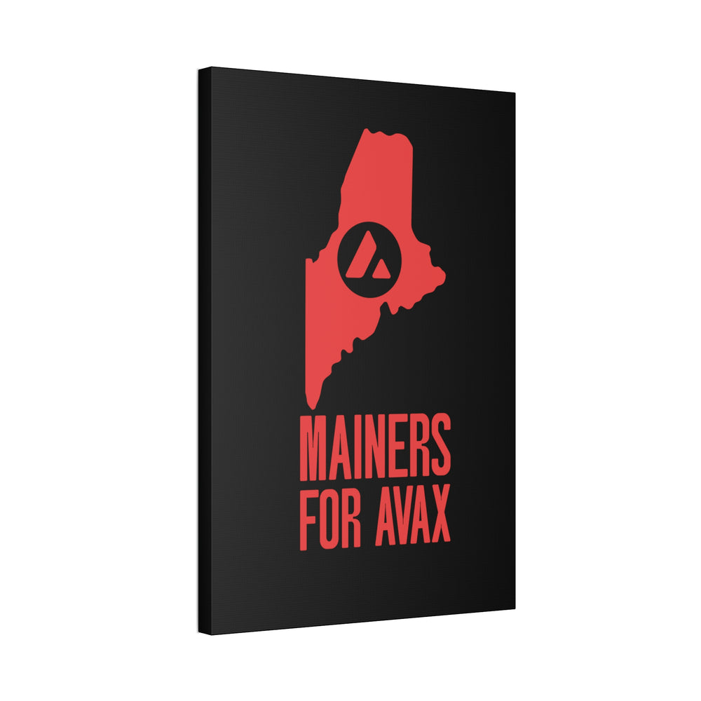 Mainers for Avax | Wall Canvas