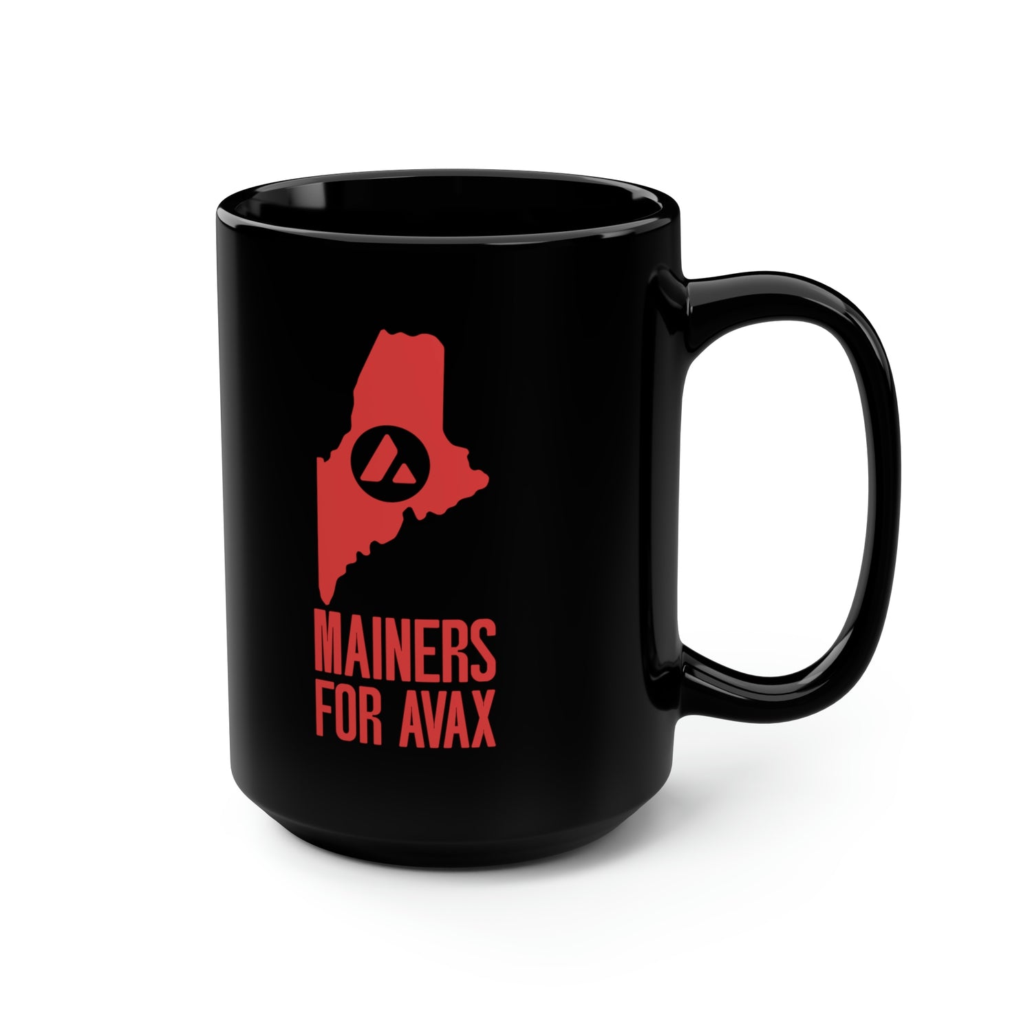 Mainers for Avax | Black Mug