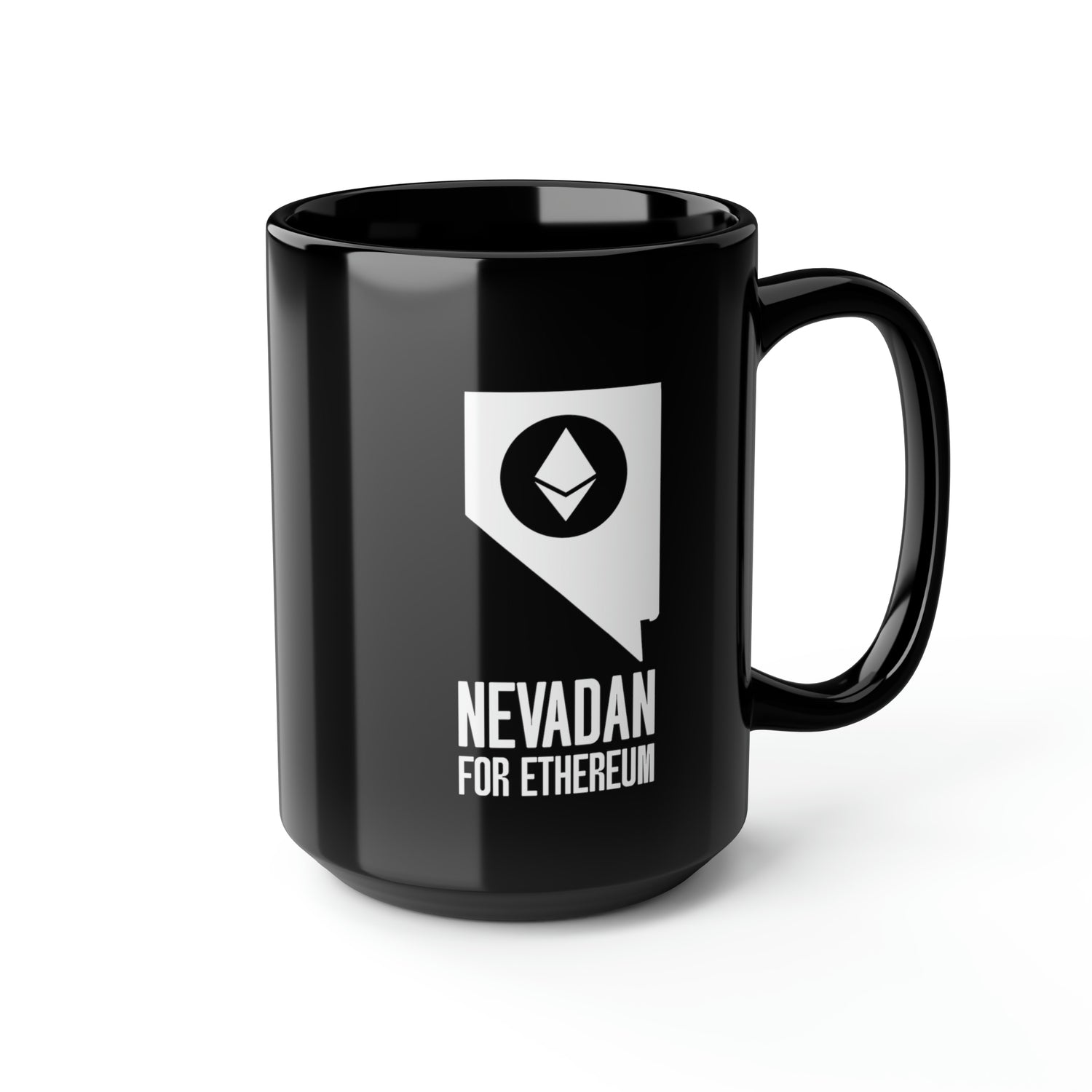 Nevadan for Ethereum | Black Mug