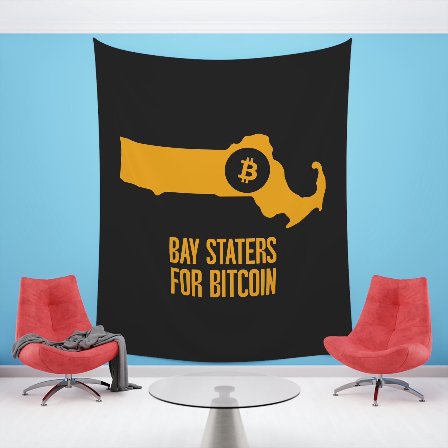 Bay Staters for Bitcoin | Wall Tapestry