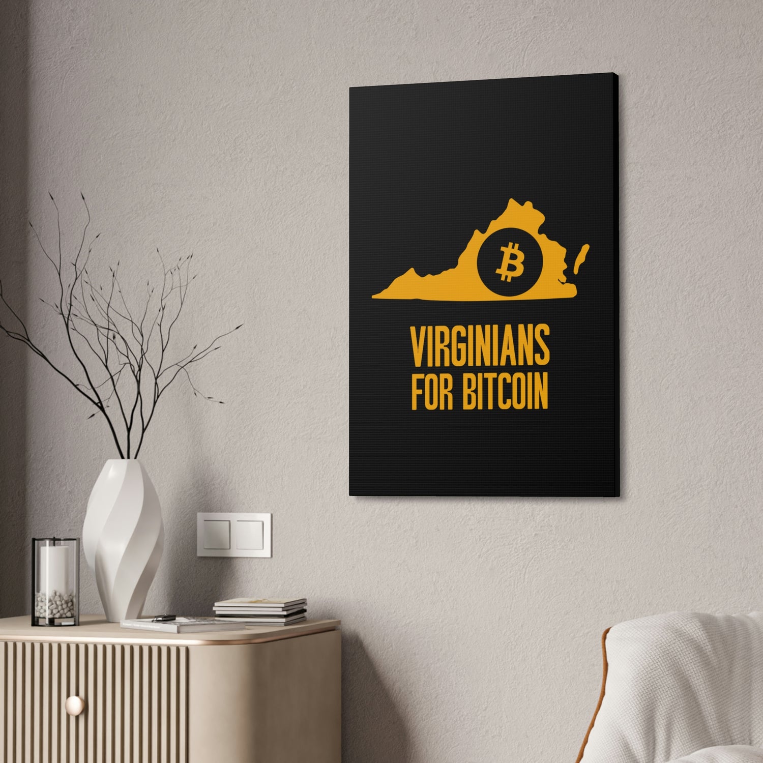 Virginians for Bitcoin | Wall Canvas