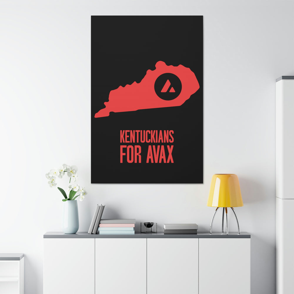 Kentuckians for Avax | Wall Canvas