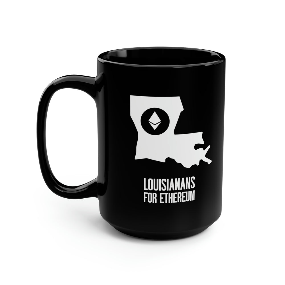 Louisianans for Ethereum | Black Mug