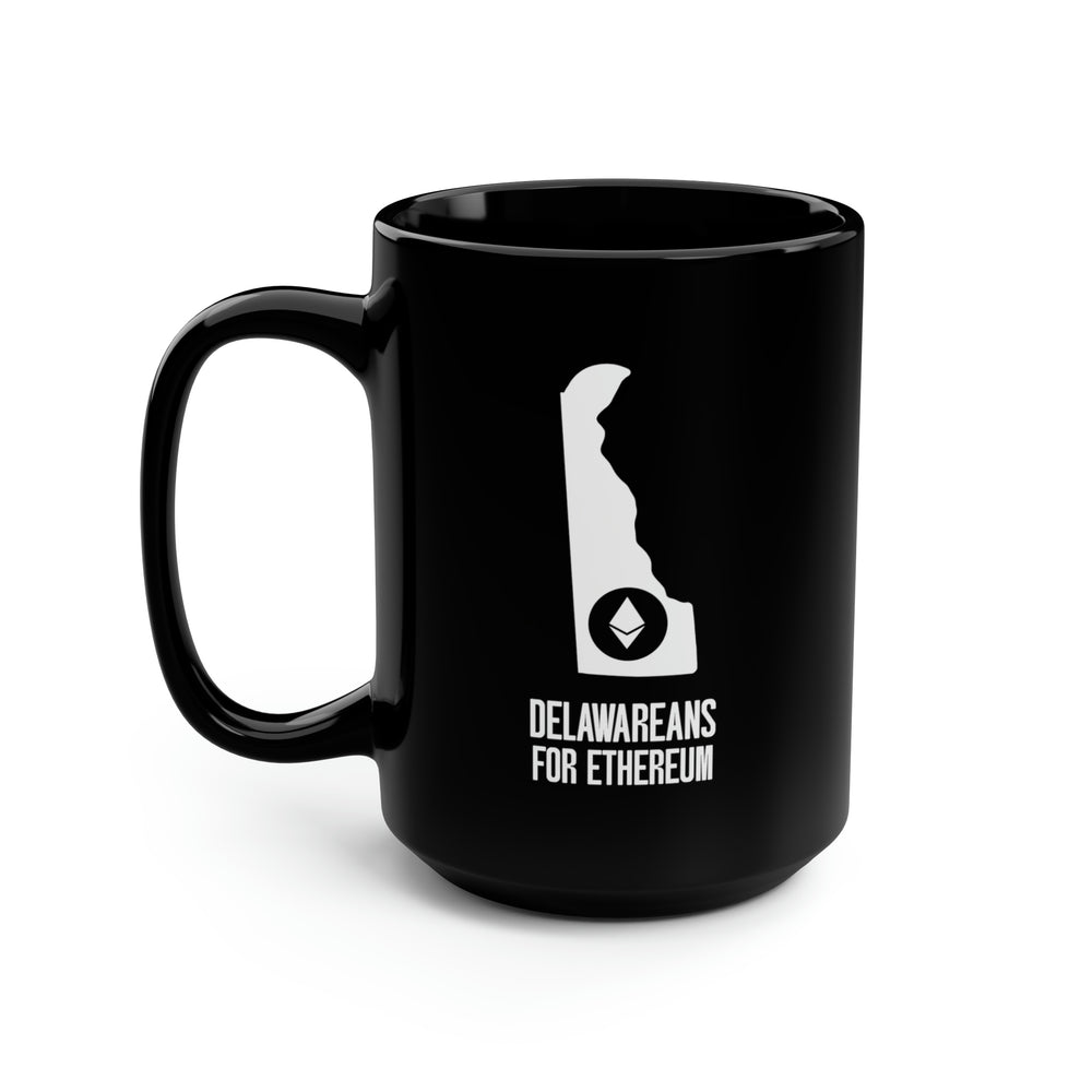 Delawareans for Ethereum | Black Mug