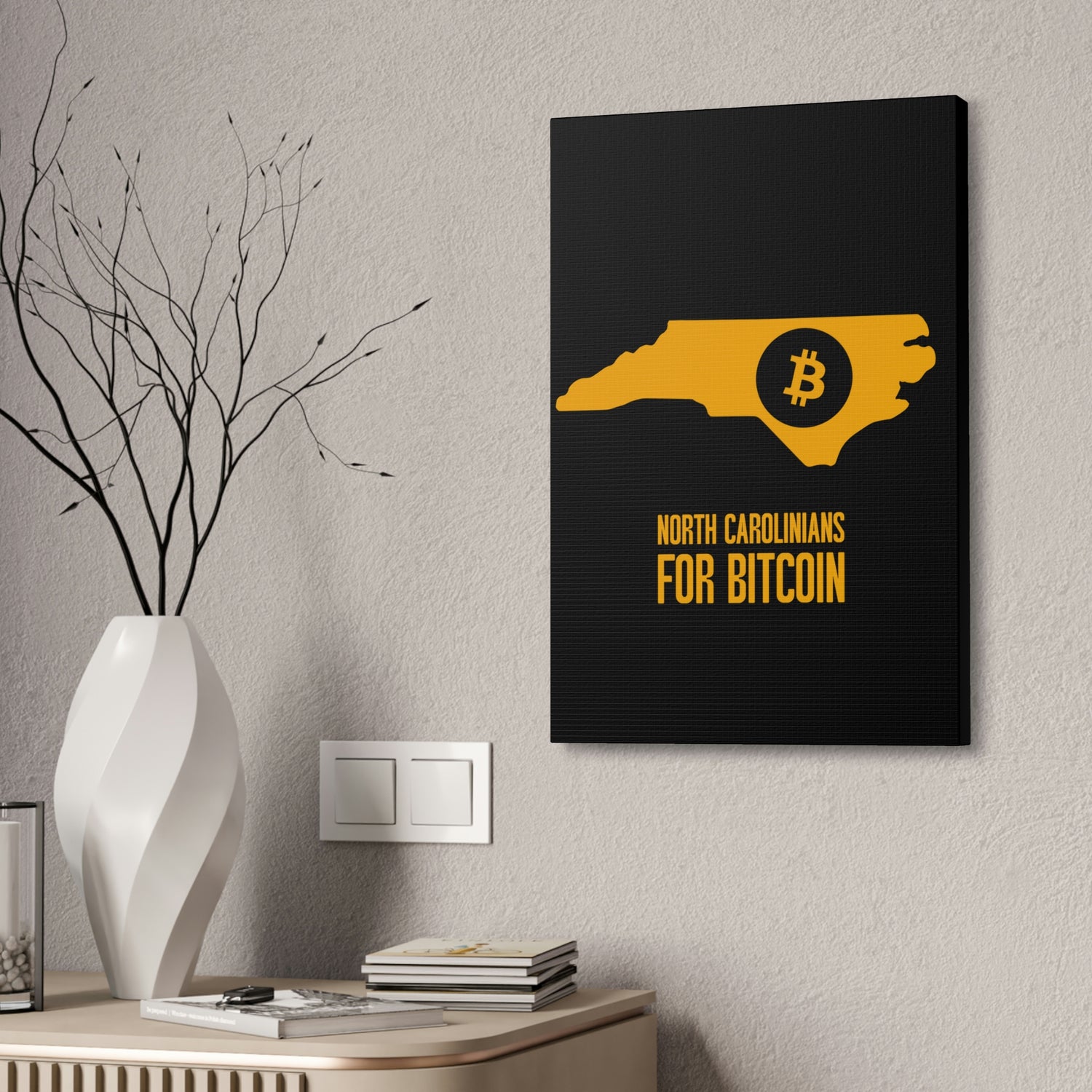 North Carolinians for Bitcoin | Wall Canvas