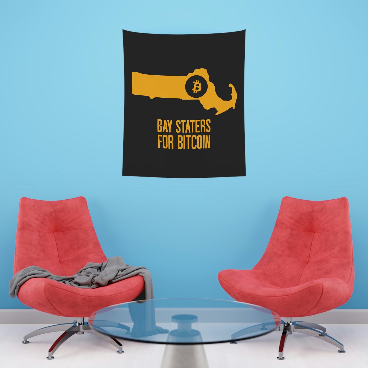 Bay Staters for Bitcoin | Wall Tapestry