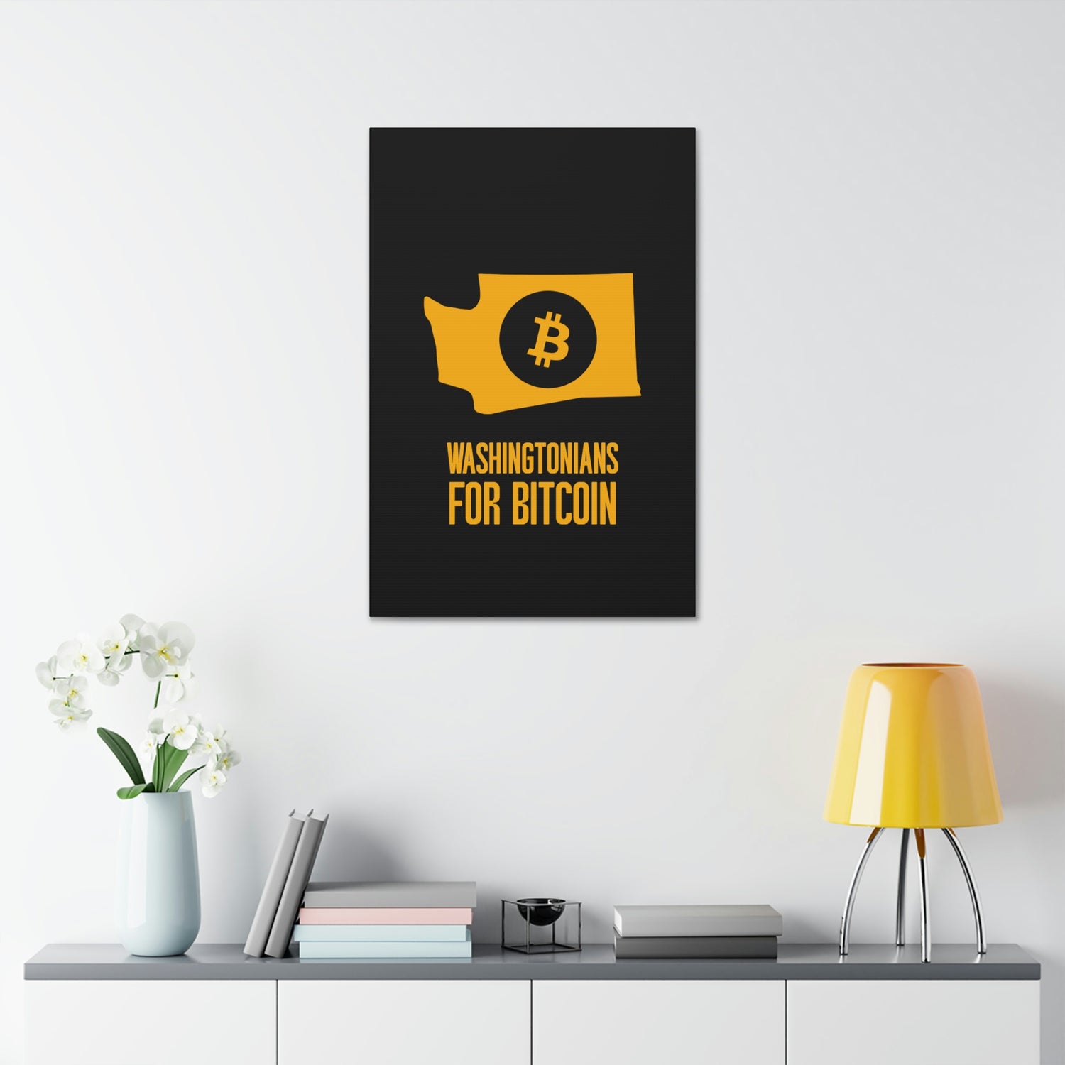 Washingtonians State for Bitcoin | Wall Canvas