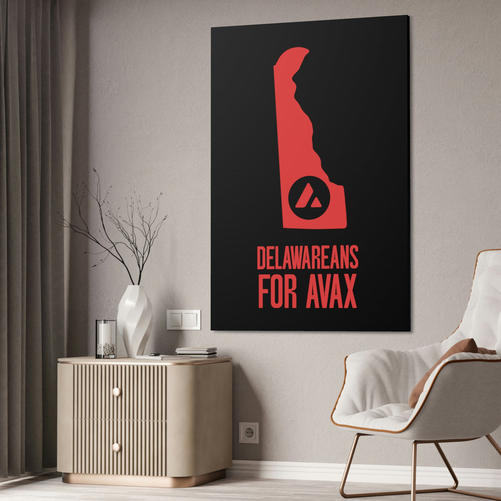 Delawareans for Avax | Wall Canvas