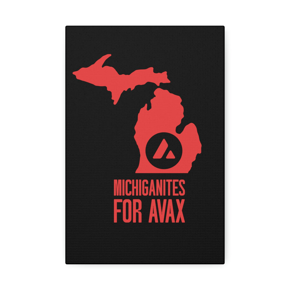 Michiganites for Avax | Wall Canvas