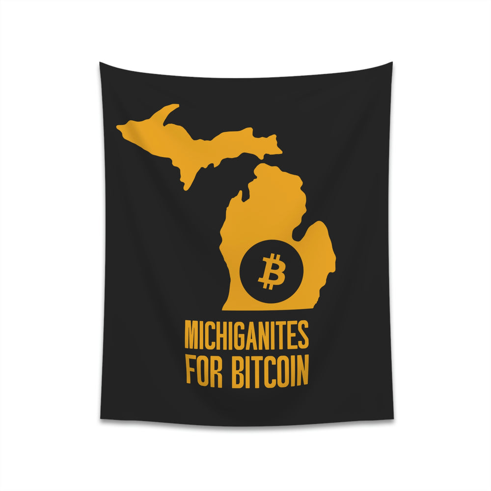 Michiganites for Bitcoin | Wall Tapestry