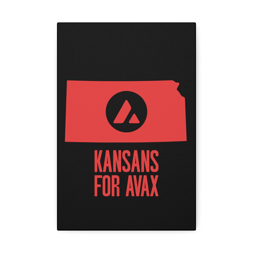 Kansans for Avax | Wall Canvas