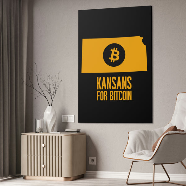 Kansans for Bitcoin | Wall Canvas