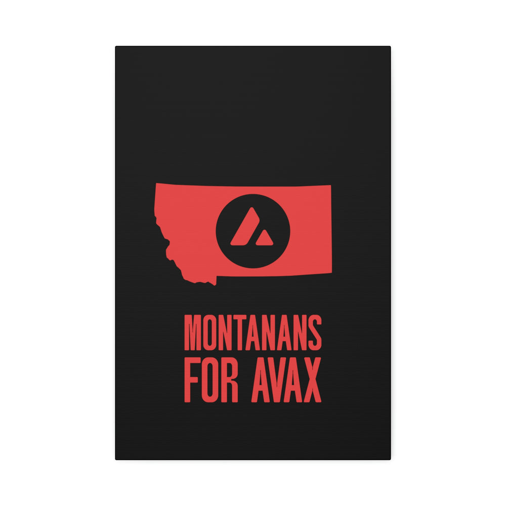 Montanans for Avax | Wall Canvas