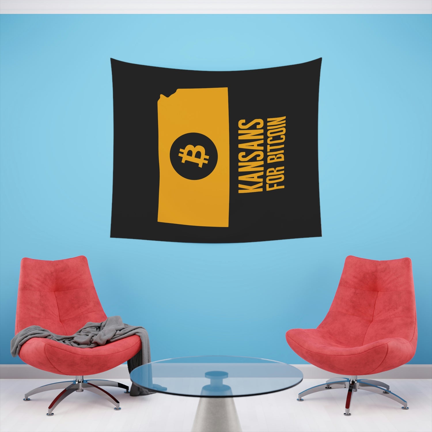 Kansans for Bitcoin | Wall Tapestry