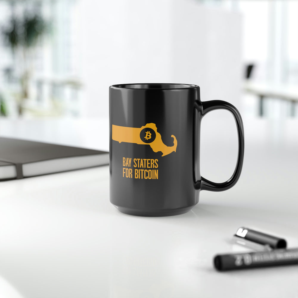 Bay Staters for Bitcoin | Black Mug