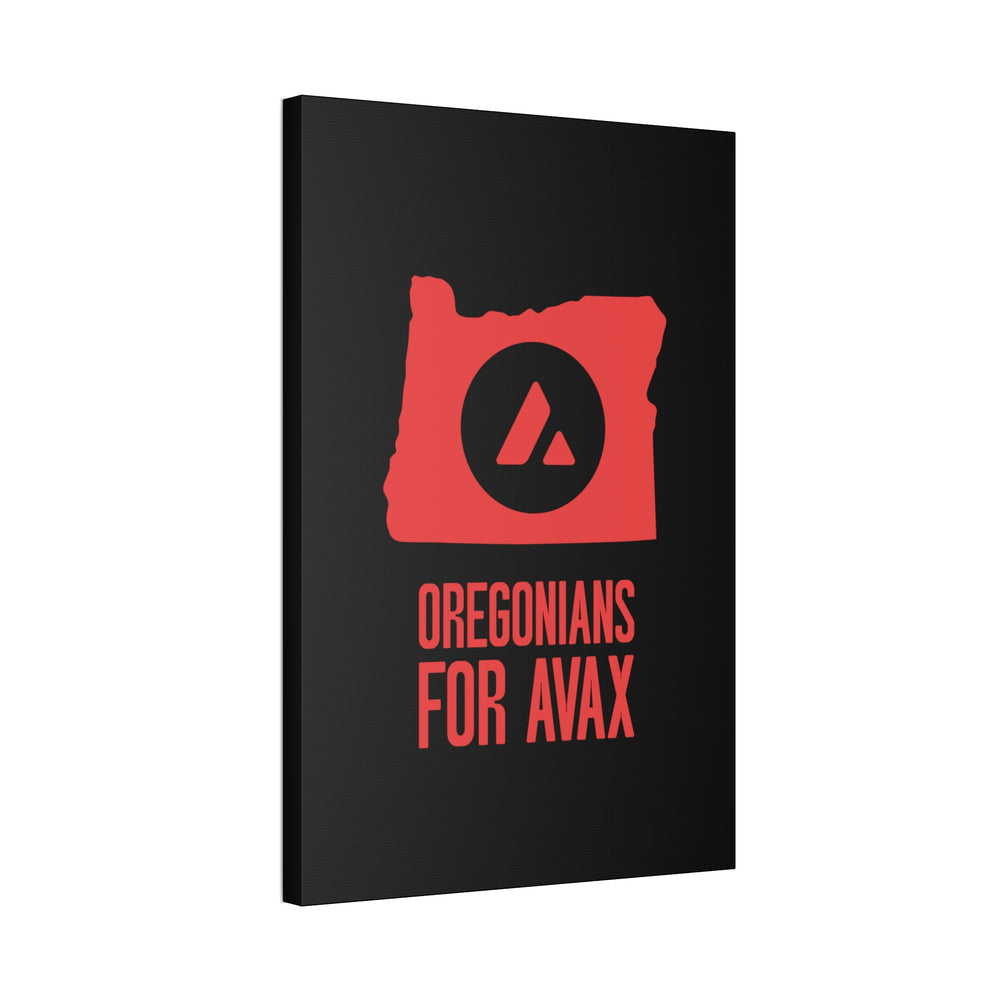 Oregonians for Avax | Wall Canvas