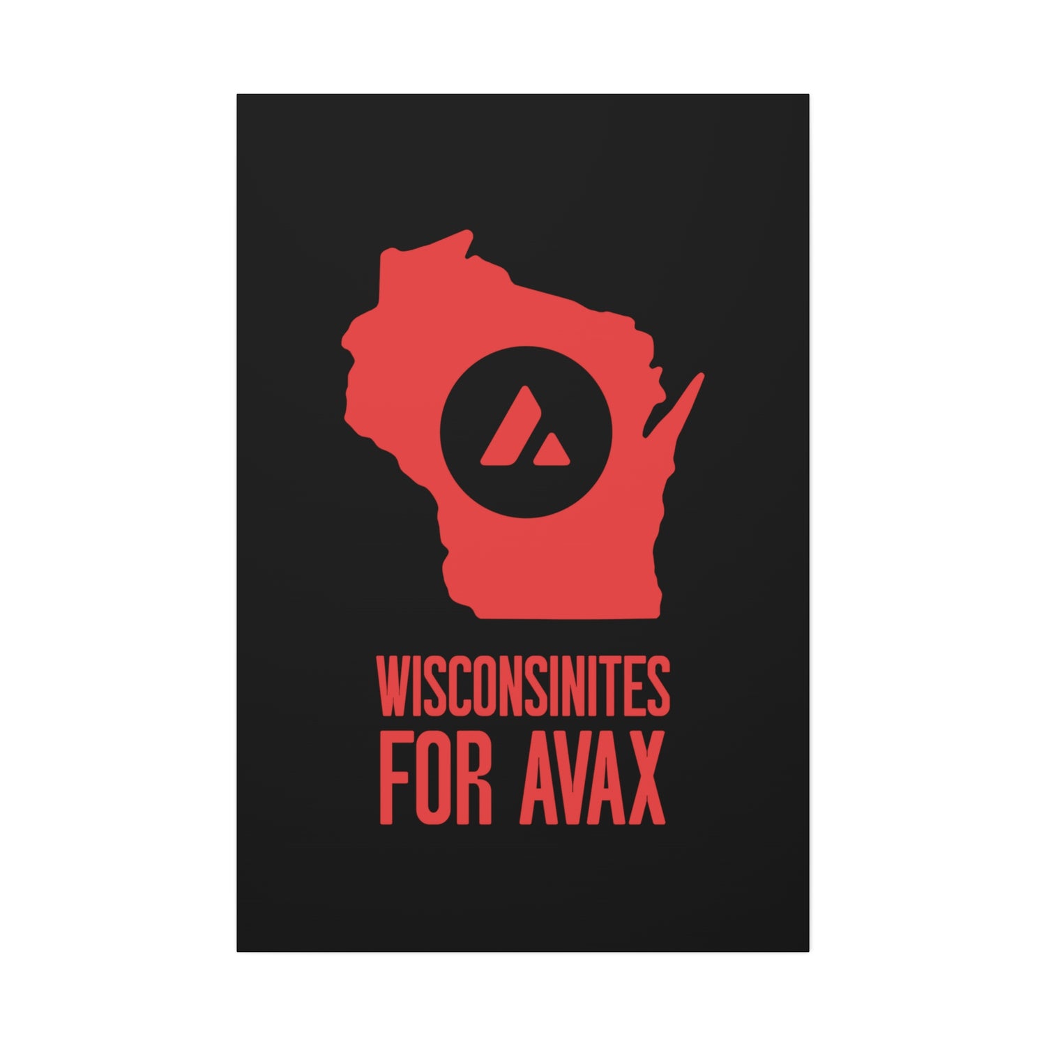 Wisconsinites for Avax | Wall Canvas