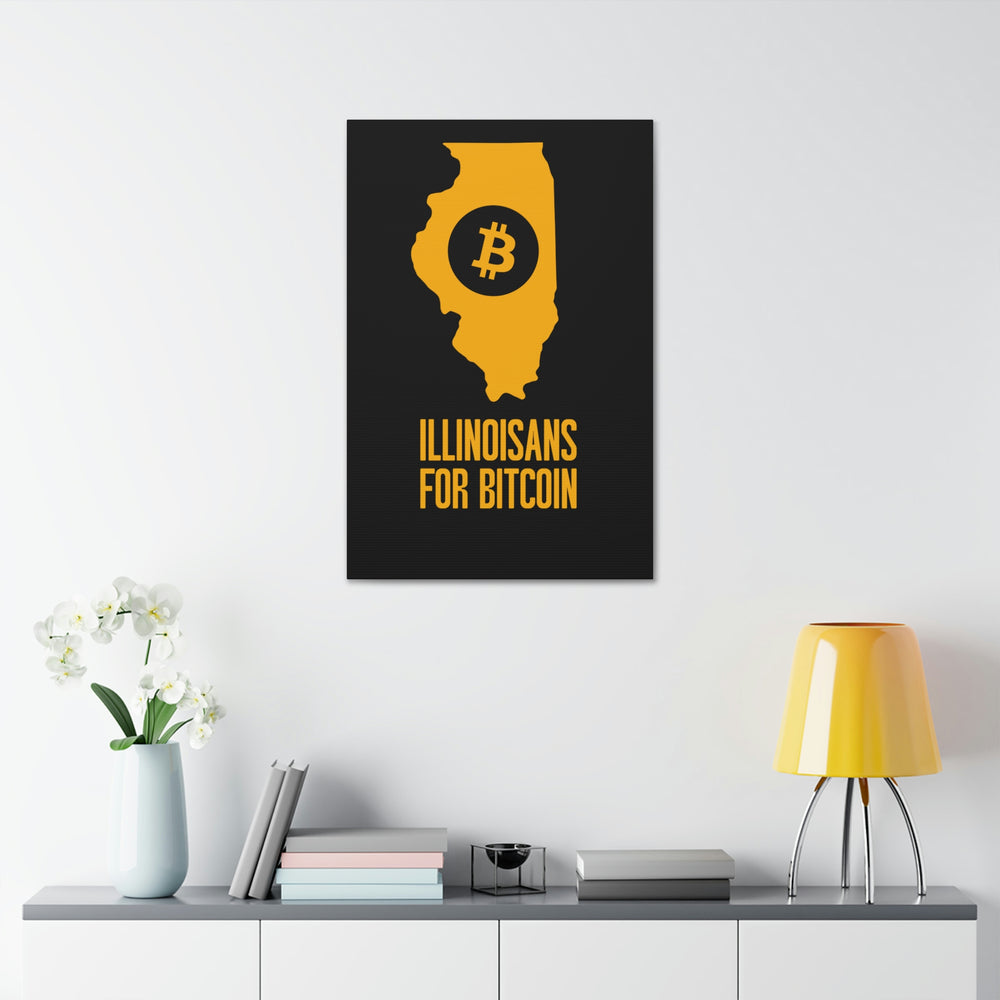 Illinoisans for Bitcoin | Wall Canvas