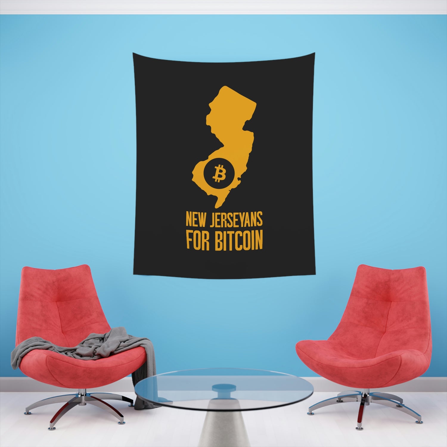 New Jerseyans for Bitcoin | Wall Tapestry