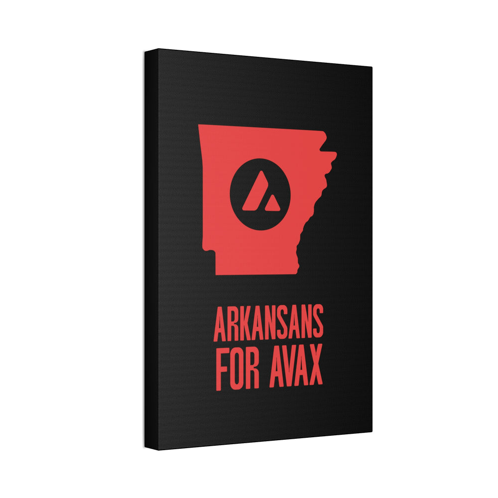 Arkansans for Avax | Wall Canvas